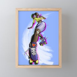 Skatera Likes to Dip Framed Mini Art Print