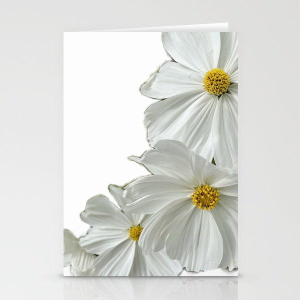 Simple White Daisy’s  Stationery Cards