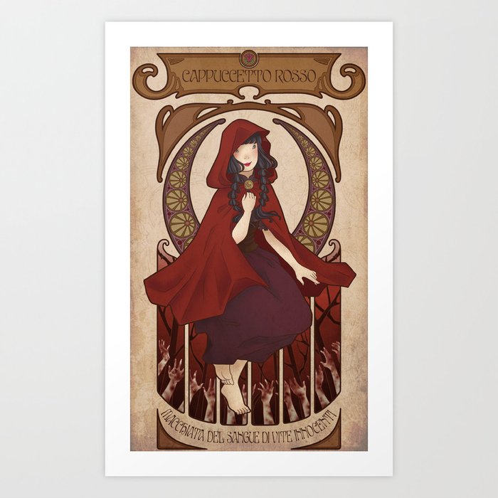 Little Red Riding Hood Art Print By Subaru Society6