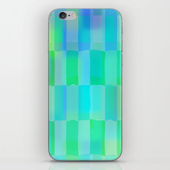 Aqua Pattern iPhone Skin