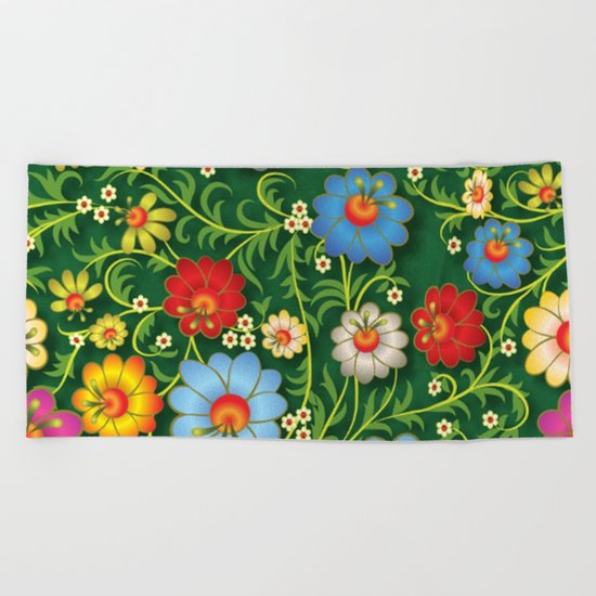 Shabby flowers #16 Beach Towel