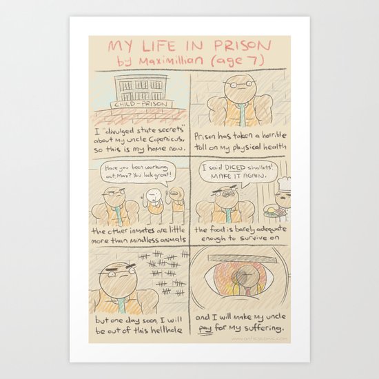 Antics #342 - holding a grudge Art Print