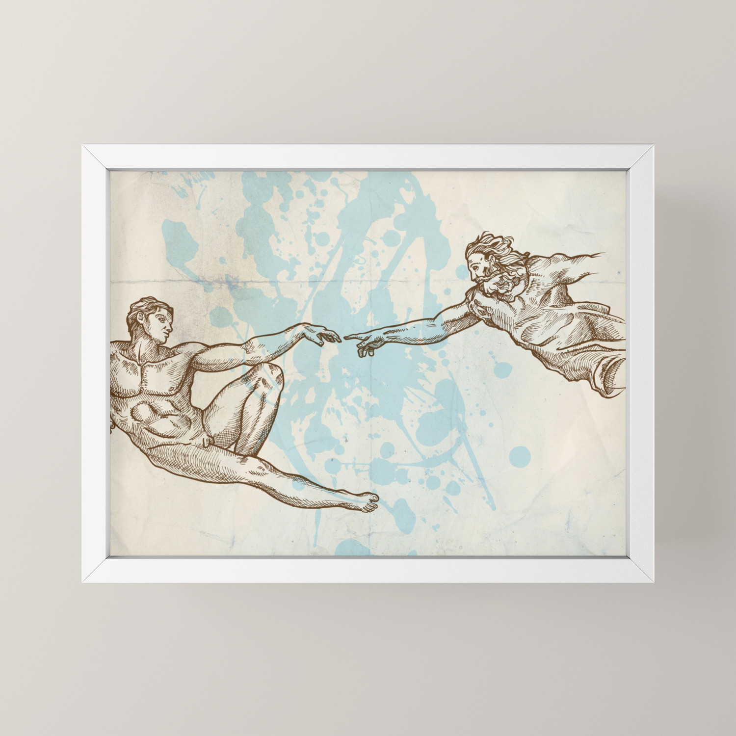 The Creation Of Adam Vector 2 Trucker Cap Spreadshirt