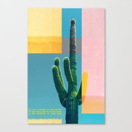 Bible Verse Cactus Canvas Print