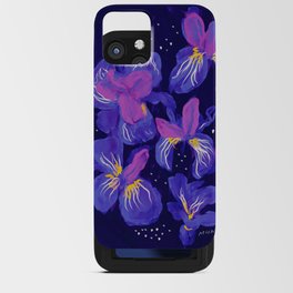 Under The Neon Floral iPhone Card Case