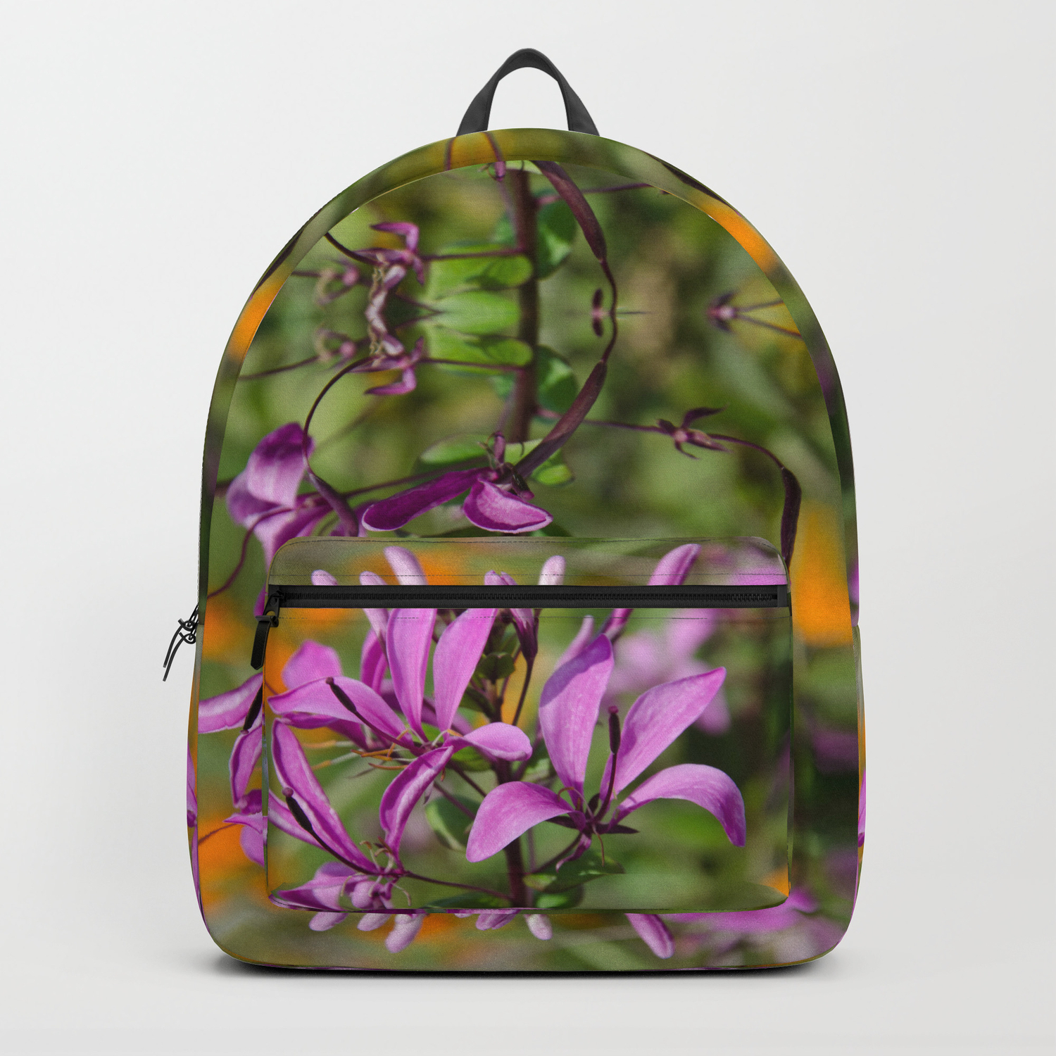 purple flower backpack