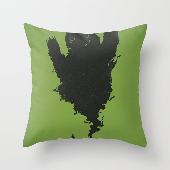 .. and There was Fire in its Eyes Throw Pillow