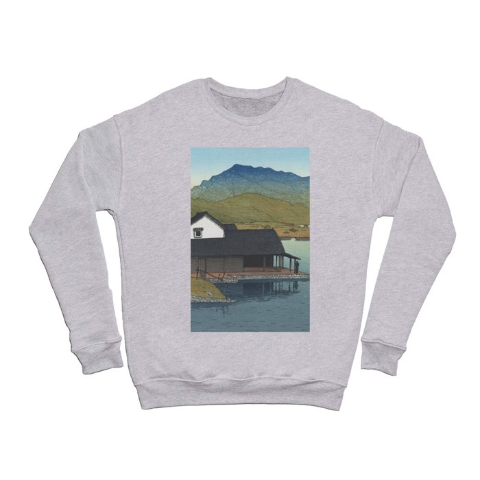Lake Kugushi, Wakasa By Hasui Kawase - Vintage Japanese Woodblock Print Art Crewneck Sweatshirt