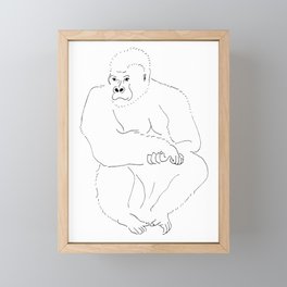 Gorilla Framed Mini Art Print
