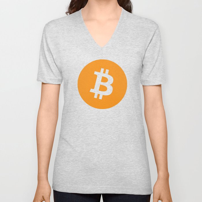 Bitcoin V Neck T Shirt