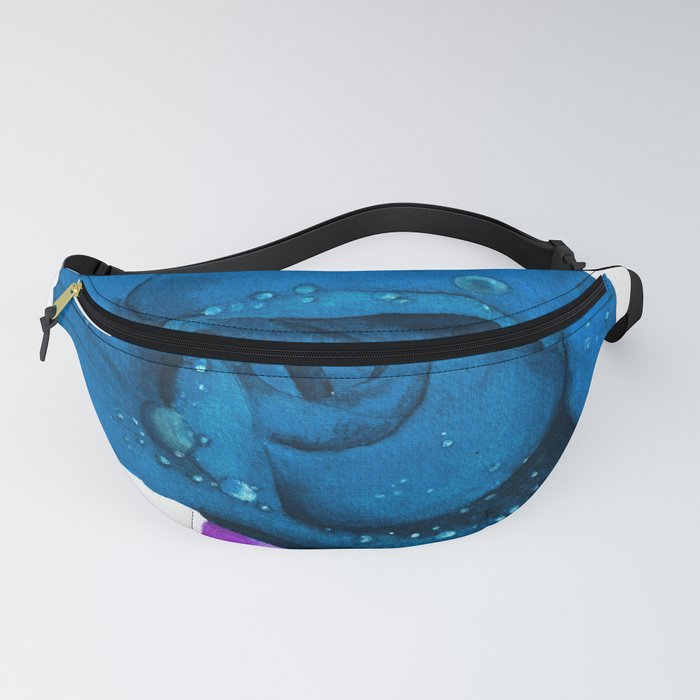 Deep blue rose Fanny Pack