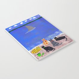 Cats on the Beach Notebook