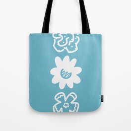 Three flowers vertical composition 4 Tote Bag