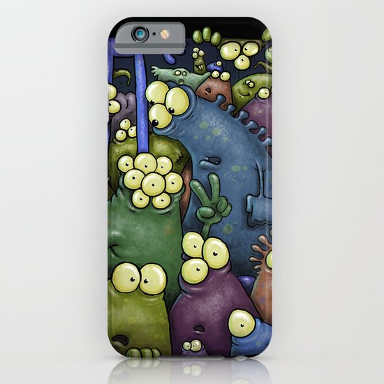 Crowded Aliens iPhone & iPod Case