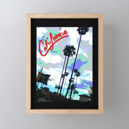 California Palms Inn Framed Mini Art Print