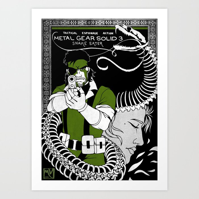 Solid Snake From Metal Gear Solid Art Print , Solid Snake 