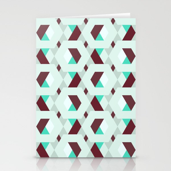 Hexagons Stationery Cards