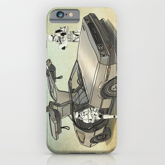 Lost, searching for the DeathStarr _ 2 Stormtrooopers in a DeLorean iPhone & iPod Case