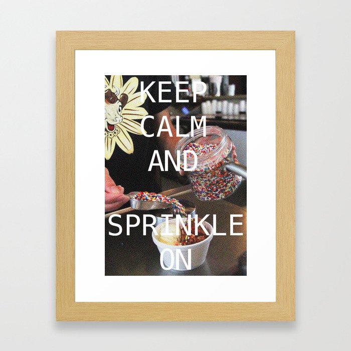 Ice Cream Sprinkles  Framed Art Print