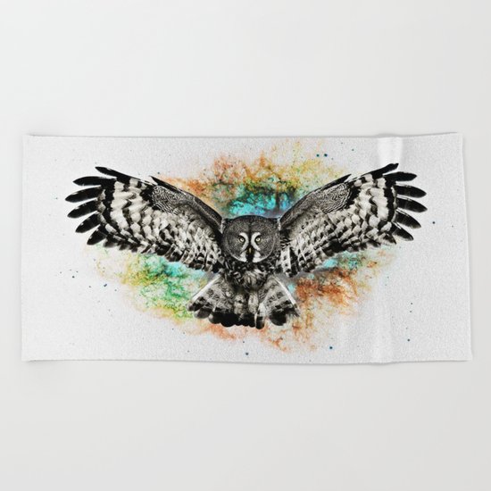 Owl Beach Towel