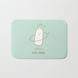 milk shake Bath Mat | Illustration, Digital, Funny, Graphicdesign, Food, Comic, Children, Vector 