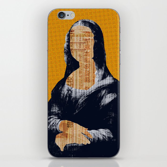 Mona Lisa · yellow press iPhone Skin