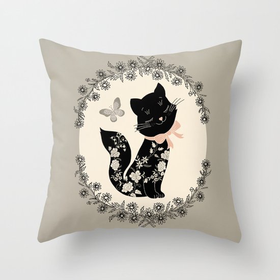 SophistiCat Throw Pillow