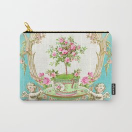 French Baroque Patisserie Tea Carry-All Pouch | Graphicdesign, Frenchpatisserie, Cupids, Nurserydecor, Hightea, Vintage, Topiary, Teacup, Shabbychic, Romantic 