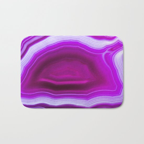 Pink agate Geode Bath Mat