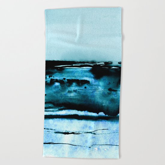 marine luminescence Beach Towel