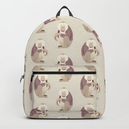 Whimsical Orangutan Backpack | Pattern, Cute, Orangutan, Nursery, Kids, Nature, Pastel, Wildlife, Children, Quirky 