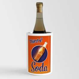 Vintage soda drink advert. Wine Chiller