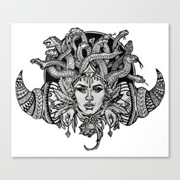Medusa Mandala Canvas Print