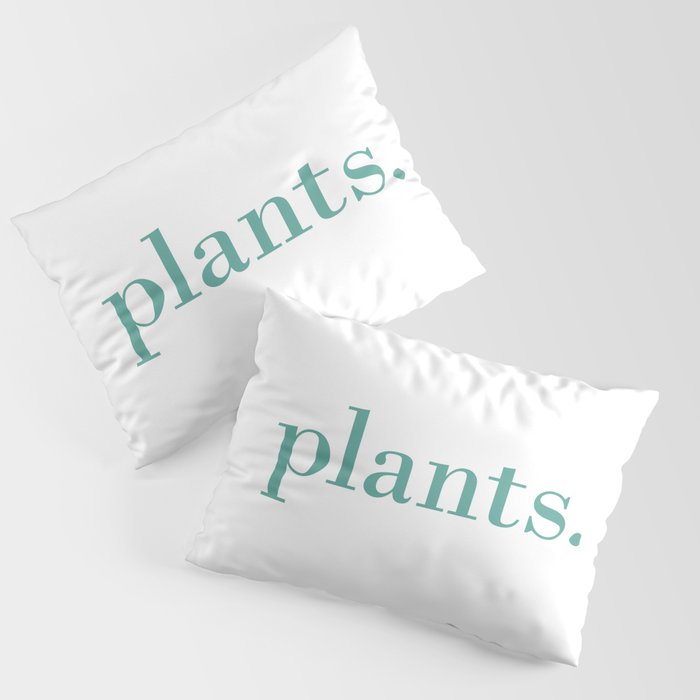 plants. Pillow Sham