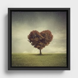 Heart Tree Framed Canvas