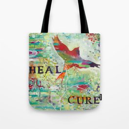 Heal, Cure, Love Tote Bag | Nature, Painting, Love, Animal 