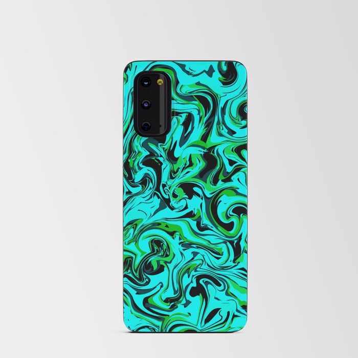 Green Glow Marble Android Card Case