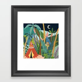 Jungle Tipi Tiger Framed Art Print