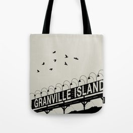 Granville Flock - Graphic Birds Series, Plain - Modern Home Decor Tote Bag