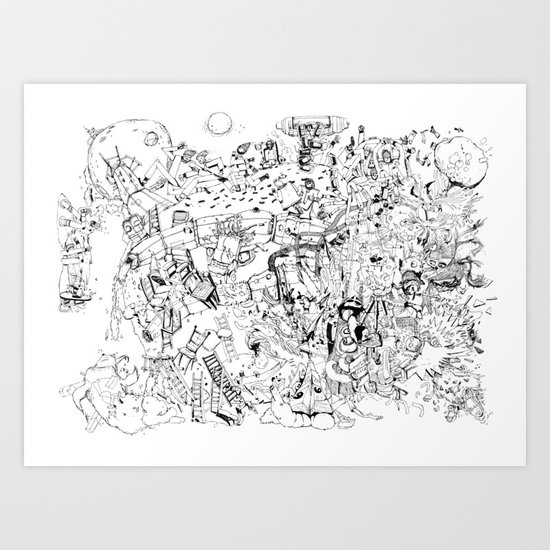Fragments of dream Art Print