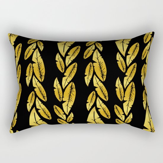 Golden foliage Rectangular Pillow