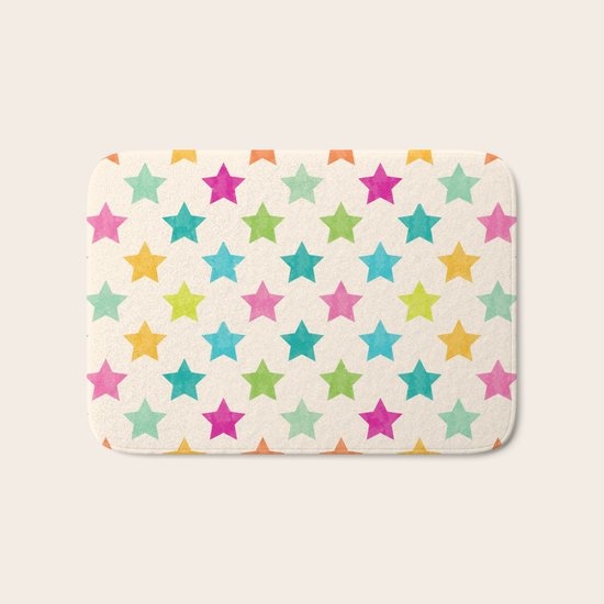 Colorful Star Bath Mat