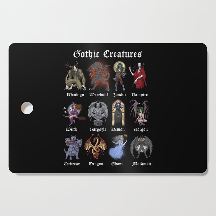 Gothic Mythical Creatures Cutting Board