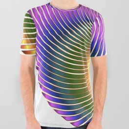 Chromatic Swirling Sphere. All Over Graphic Tee