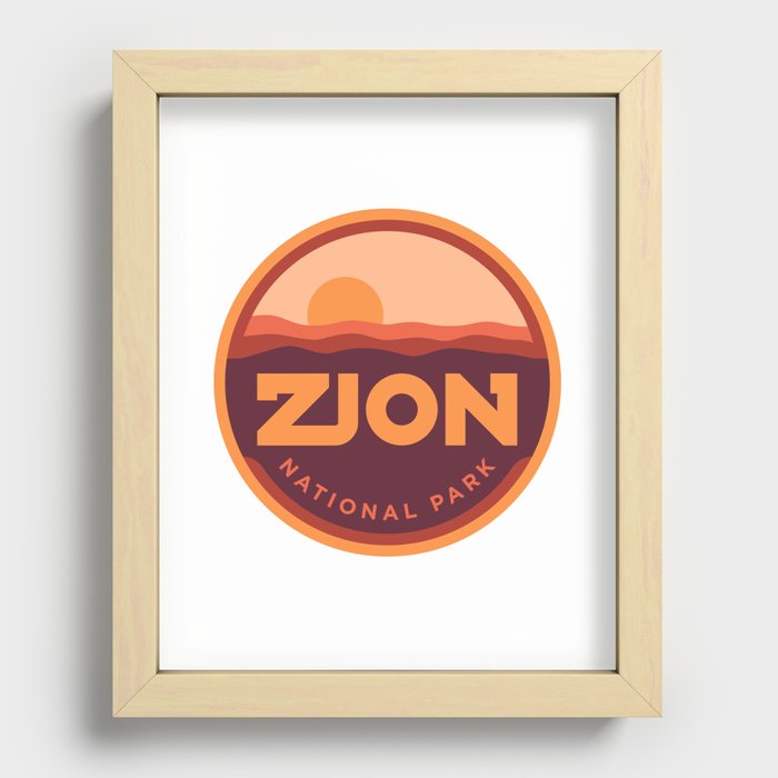 Zion National Park Recessed Framed Print