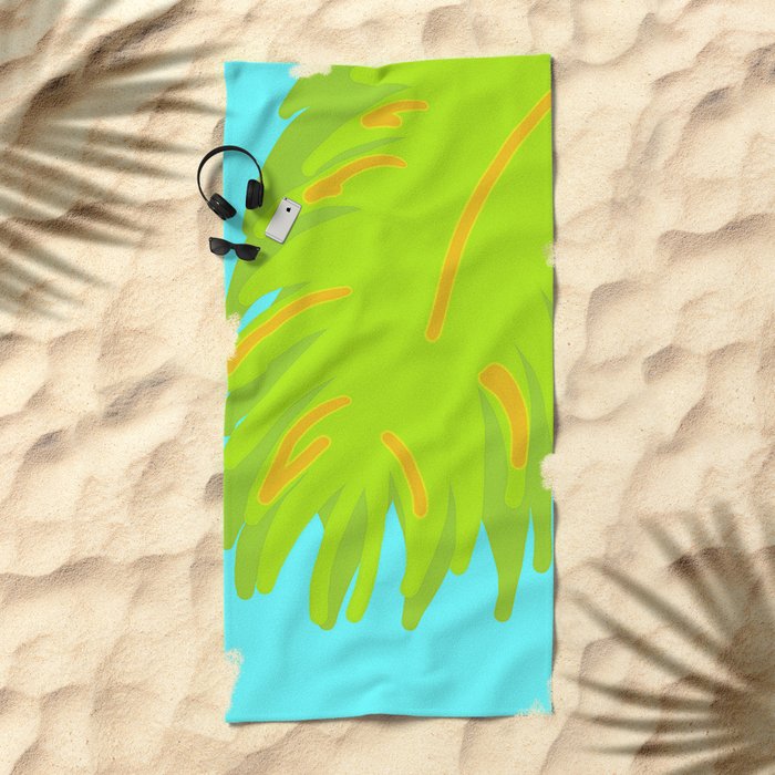 Caribbean Beach Towel by blondeartworld | Society6