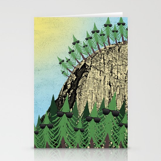 Sunning Trees Print Stationery Cards