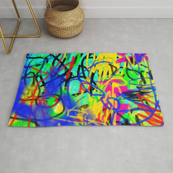 Abstract expressionist Art. Abstract Painting 2. Rug