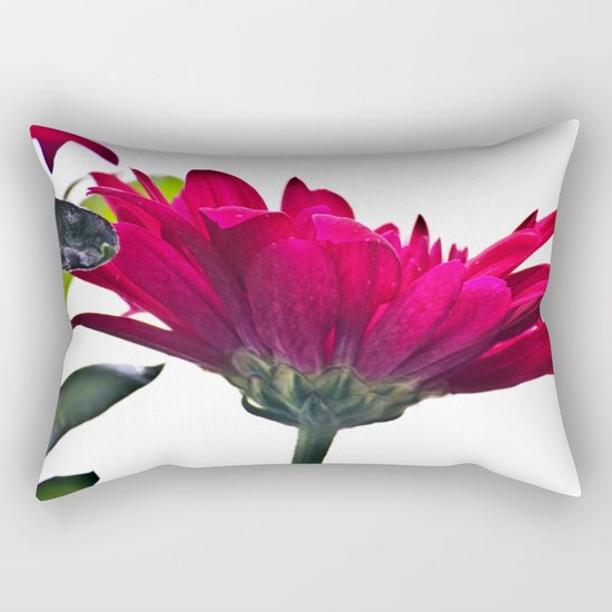 Red Chrysanthemum Flowers Rectangular Pillow