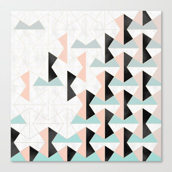 Mixed Material Tiles Canvas Print